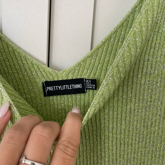 Pretty Little Thing Green Maxi Dress - Picture 3 of 3